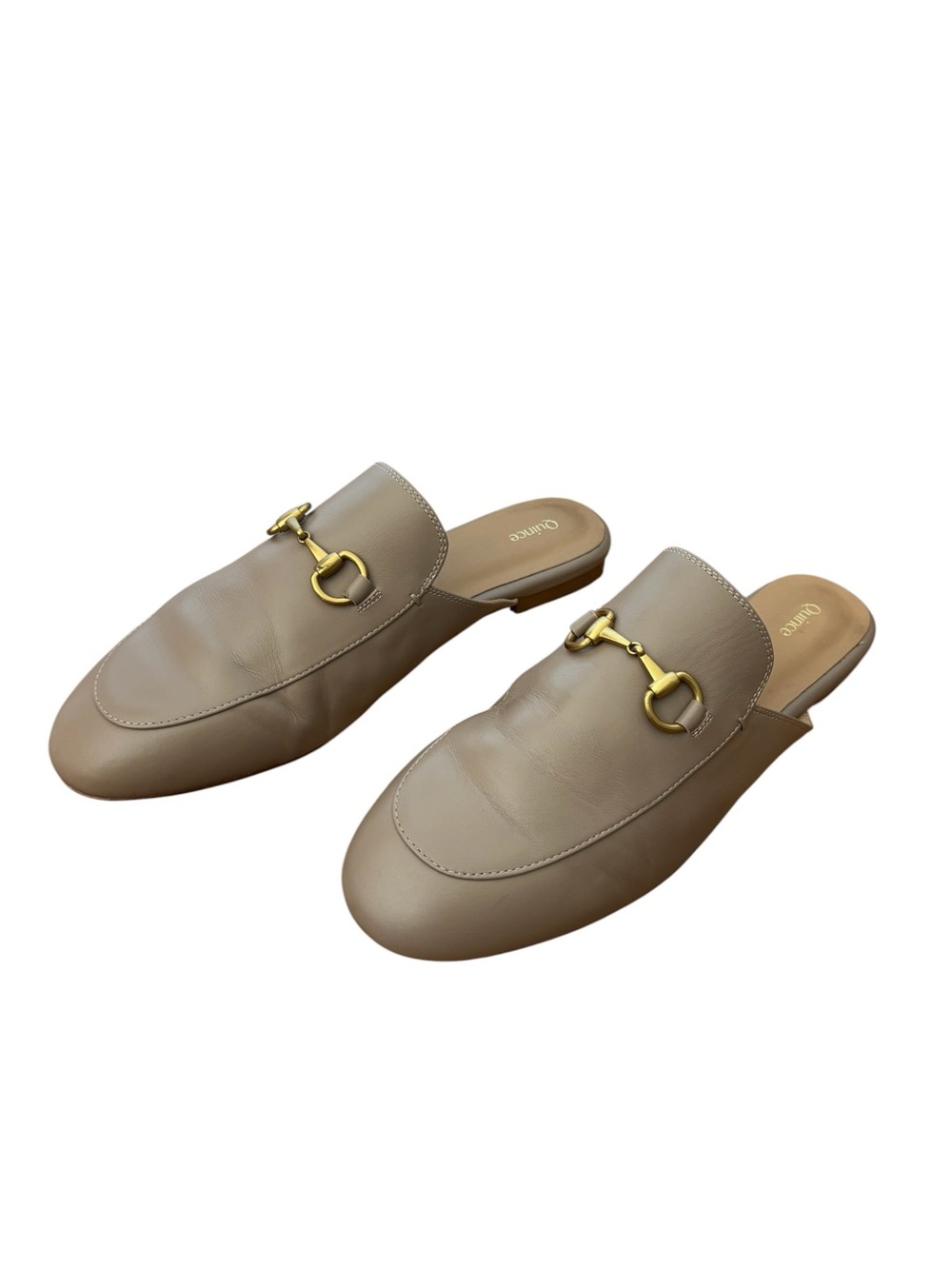 Quince Italian Leather Horsebit Loafer Mule Size 10